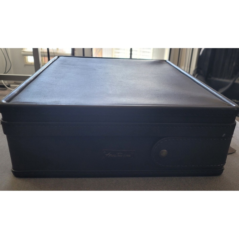 Vintage Hartmann Escort Vinyl‎ Attache Case Brown Briefcase 18 Inch - Picture 15 of 16